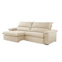 Ver imagem 5 de Sofá Filadélfia Linho 02 Módulos 80cm B25cm Meu Sofá Online A294 Linho Creme