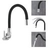 Torneira Flexível Parede Cozinha Gourmet Preta Black Fc01 - 4