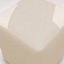 Ver mais imagens de Kit 2 Puffs Decorativos Urban Corino para Sala Quarto Hall de Entrada Compactos Assento Extra Bege