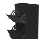 Ver imagem 3 de Sapateira Mercurio Ii 2gav P/12 Pares Mdp 12mm com Puxadores Preta