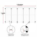 Ver imagem 4 de Cercado Max Portátil 100 CM 5 Módulos Branco Açomix