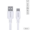 Ver imagem 1 de Cabo para Celular Smartphone Usb a 2.0 para Usb Tipo C 50 Cm Branco - Puacb-05