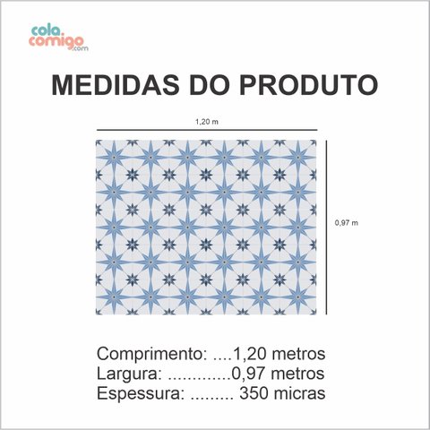 Vinil Adesivo Piso Box Banheiro Ladrilho P&amp;b Colacomigo 1,20 X 0,97 Metros