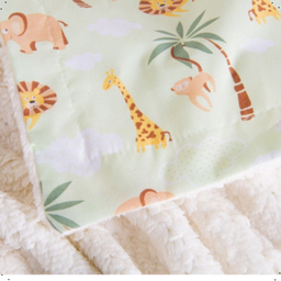 Manta de Bebe Sherpa Cobertor Quentinho 80cm X 75cm Fofinho Estampas Lindas - 6