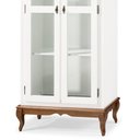 Ver imagem 3 de Cristaleira 2 Portas e 3 Prateleiras com Pés Luiz Xv 60300 Linz Móveis - Branco/imbuia