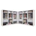 Ver imagem 1 de Closet Casal Premium sem Portas 8 Gavetas Paris Duo -Mt- Rei de Casa Branco