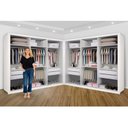 Ver imagem 4 de Closet Casal Premium sem Portas 8 Gavetas Paris Duo -Mt- Rei de Casa Branco
