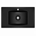 Ver imagem 3 de Kit com 2 Lavatório Pia Retangular 60cm em Plástico Lavabo Preto/Branco