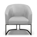 Ver imagem 5 de Poltrona Stella Corino Base Industrial Preto D03 - D'Rossi