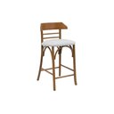 Ver imagem 1 de Banqueta Média Theo Madeira Tauari Amêndoa Estofada Decorativa Studio Metal Madeira Banqueta Theo Ch