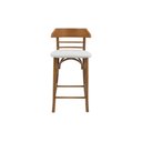 Ver imagem 4 de Banqueta Média Theo Madeira Tauari Amêndoa Estofada Decorativa Studio Metal Madeira Banqueta Theo Ch