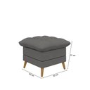 Ver imagem 6 de Poltrona Decorativa York com Puff –Veludo – Just Time