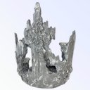 Ver imagem 2 de Escultura 30AX23LX14C Congá p/12 Orixás 10 cm Cinza Claro