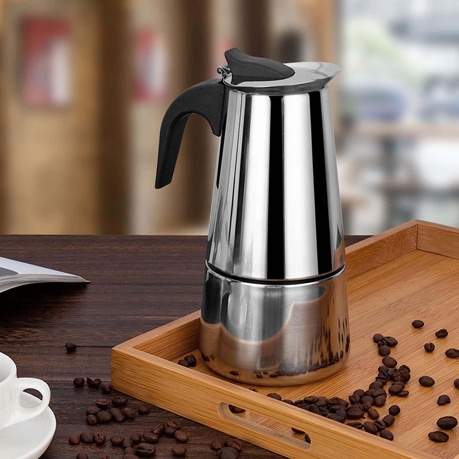 Cafeteira Italiana Luxo de Café em Inox - 10