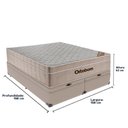 Ver imagem 5 de Cama + Box Airtech Colchão Ortobom Queen com Baú Bege Springpocket Cor:bege