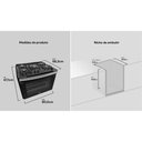 Ver imagem 5 de Fogão 5 Bocas de Embutir Dako Diplomata com Mesa de Vidro Preto Bivolt