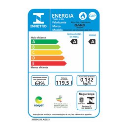 Fogão 5 Bocas de Embutir Dako Diplomata com Mesa de Vidro Preto Bivolt - 4
