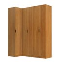 Ver imagem 1 de Guarda Roupa de Canto Reto 5 Portas MDF Altezza Clean Belmax:Freijó