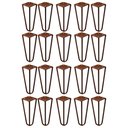 Ver imagem 1 de Kit 20 Pés de Metal 15 CM Hairpin Legs Mesas de Centro Puffs Bronze