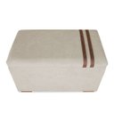 Ver imagem 3 de Recamier Puff Baú Organizador no Boucle com Cinto Caramelo:bege