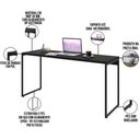 Ver imagem 4 de Kit 02 Mesas Para Escritório e Home Office Industrial Aspen 150 cm C01 Onix - Lyam Decor