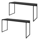 Ver imagem 1 de Kit 02 Mesas Para Escritório e Home Office Industrial Aspen 150 cm C01 Onix - Lyam Decor