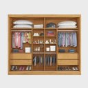Ver imagem 2 de Guarda Roupa Casal 100% Mdf 2 Portas de Correr 4 Gavetas - Atlanta - Made Marcs