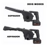 Soprador Aspirador Potente sem Fio Bateria Recarregavel Folhas Detritos Sujeira Jardim Quintal Limpe - 6