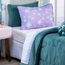 Ver imagem 1 de Jogo de Cama Sereia Branco Casal Padrão 04 Peças - Percal 200 Fios