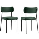 Ver imagem 1 de Kit com 2 Cadeira Mila Laminado Verde Musgo - Fdecor