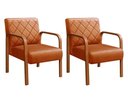 Ver imagem 1 de Kit 2 Poltronas Lara Cor:Veludo Terracota 400