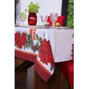 Ver imagem 2 de Toalha de Mesa Natal 6 Lugares 2,20 X 1,40 Decoração Festas de Fim de Ano Oxford:natal Vela Branca