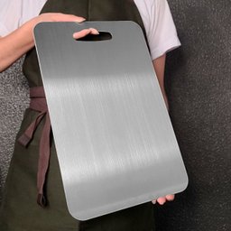 Tabua de Carne Corte Cozinha Profissional Aço Inox 3un - 2