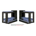 Ver mais imagens de Beliche Ditália Cama Aux c/colchões+ Kit luz CM-15 COR:preto