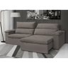 Sofá Retrátil e Reclinável Alto Padrão Luxo 2,90m São Paulo 6 Lugares - Suede Cinza - 1