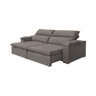 Sofá Retrátil e Reclinável Alto Padrão Luxo 2,90m São Paulo 6 Lugares - Suede Cinza - 3