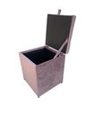 Ver imagem 4 de Puff Baú Quadrado-1 Lugar- 36x36cm-rose