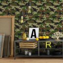Ver imagem 2 de Papel de Parede Decorativo Temático Camuflagem Exército 1,5m