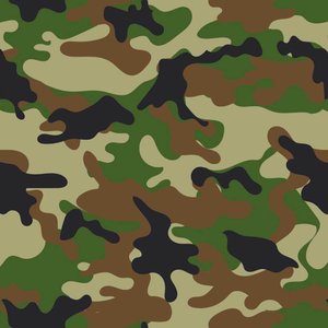 Papel de Parede Decorativo Temático Camuflagem Exército 1,5m