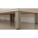 Ver imagem 5 de Bancada Gourmet - Ilha Vivace 136 Cm Adega 4 Nichos Havana/Ripado MDP 15mm