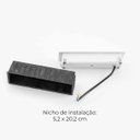 Ver imagem 3 de Balizador Led Embutir Linder Moderno 6w 3000k 60° Externo Nordecor 2022 St3043