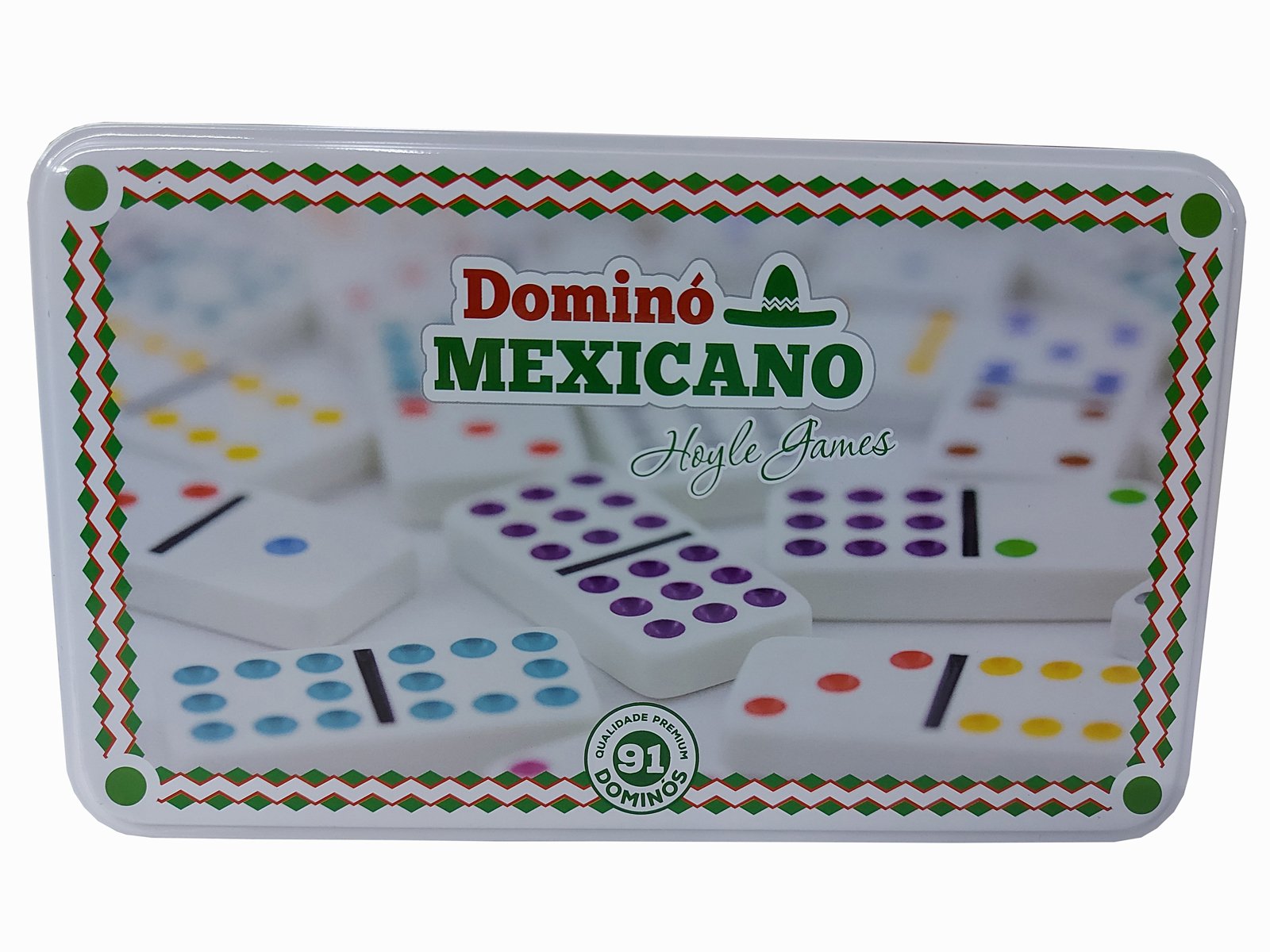 Jogo de Domino 12 mm na lata - Hoyle - Jogo de Dominó, Dama e