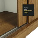 Ver mais imagens de Guarda-Roupa Casal Madesa Austin 4 Portas de Correr de Espelho 3 Gavetas Rustic Cor:Rustic
