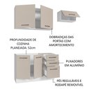 Ver imagem 5 de Armário de Cozinha Compacta 180cm Branco/crema Agata Madesa 09