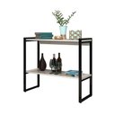 Ver imagem 1 de Aparador Ísis Industrial com Prateleira Mdf e Ferro Elegante - Preto/off-white