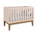 Ver imagem 2 de Quarto de Bebê Berço + Cômoda 6 Gvts Classic Pés em Madeira Rosa