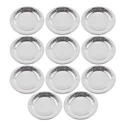 Kit 12 Porta Copos Mesa Descanso Aço Inox Bartender 11cm - 1