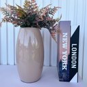 Ver imagem 2 de Decoração sala rack vaso centro de mesa nude decor c/ planta