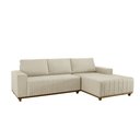 Ver imagem 2 de Sofá Fixo com Chaise 2m Boreal Linho com Molas Lado Direito Meu Sofá Online