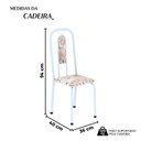 Ver imagem 3 de Cadeiras para Sala de Jantar 6 Unidades Lívia Branco/Botanic Bege